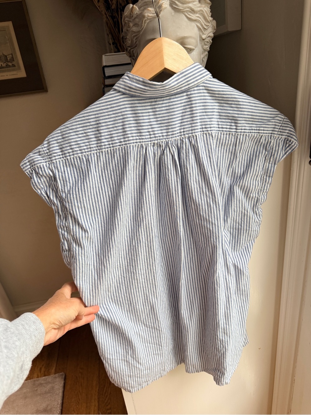 Trovata Navy and White Striped Shirt - Picture 4 of 5